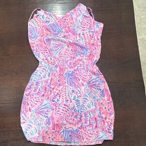 Lilly Pulitzer Pink and Blue Patterned Jumpsuit